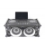 Boombox z akumulatorem, 120W, Ibiza, SPLBOX200-BK